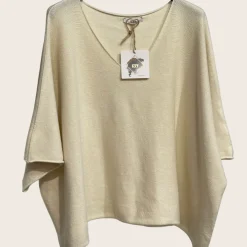 Sale HippieChic Top Parfait Col V Noir