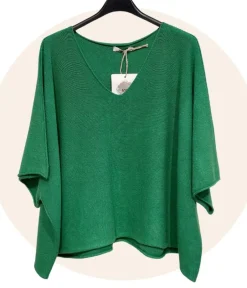 Sale HippieChic Top Parfait Col V Noir