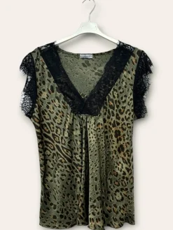 Discount HippieChic Top Satin Léopard