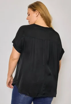 Shop HippieChic Top Satiné Uni du 44 au 50