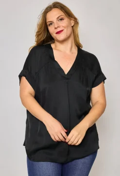 Shop HippieChic Top Satiné Uni du 44 au 50