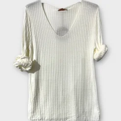 Best Sale HippieChic Top Uni Côtelé