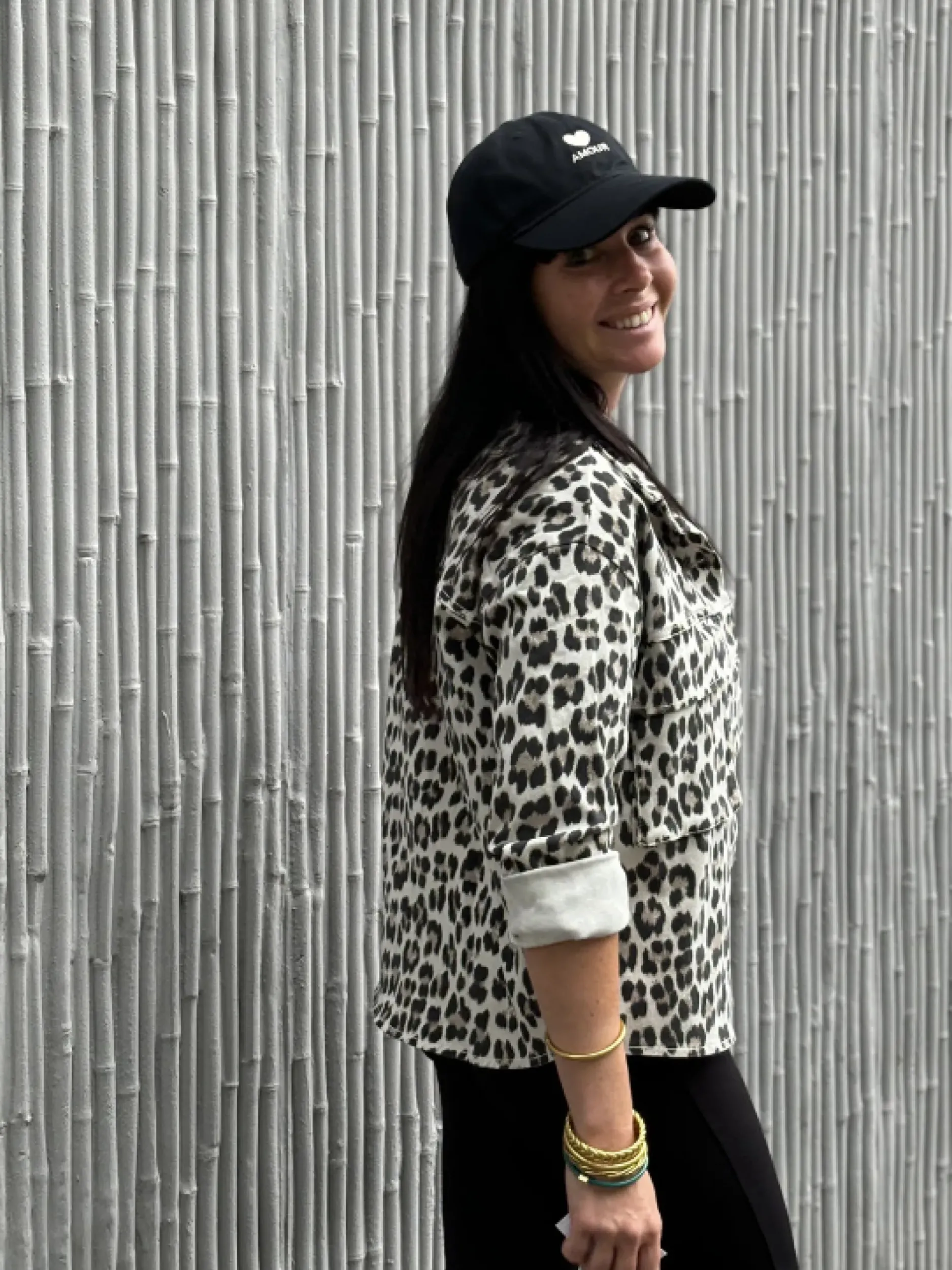 Online HippieChic Veste 2 Poches Léopard