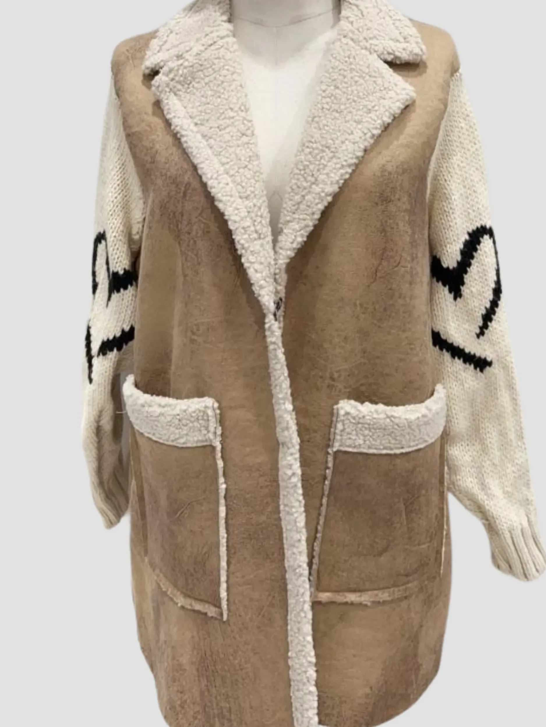 Outlet HippieChic Veste Bi-Matière du 42 au 48