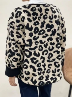 Best Sale HippieChic Veste Bouclette Léopard