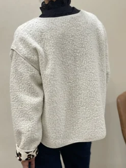 Cheap HippieChic Veste Bouclette Revers Léo