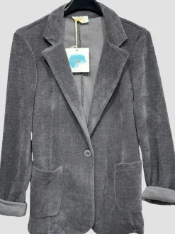 Best HippieChic veste en velours katell Marine