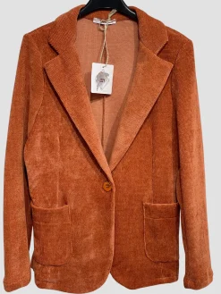 Best HippieChic veste en velours katell Marine