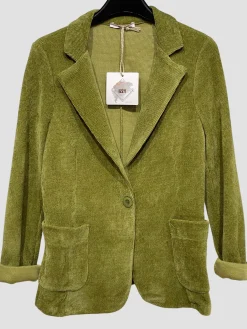 Best HippieChic veste en velours katell Marine