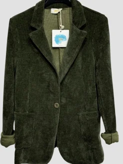 Best HippieChic veste en velours katell Marine