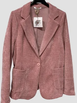 Best HippieChic veste en velours katell Marine