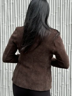 Best HippieChic veste en velours katell Marine