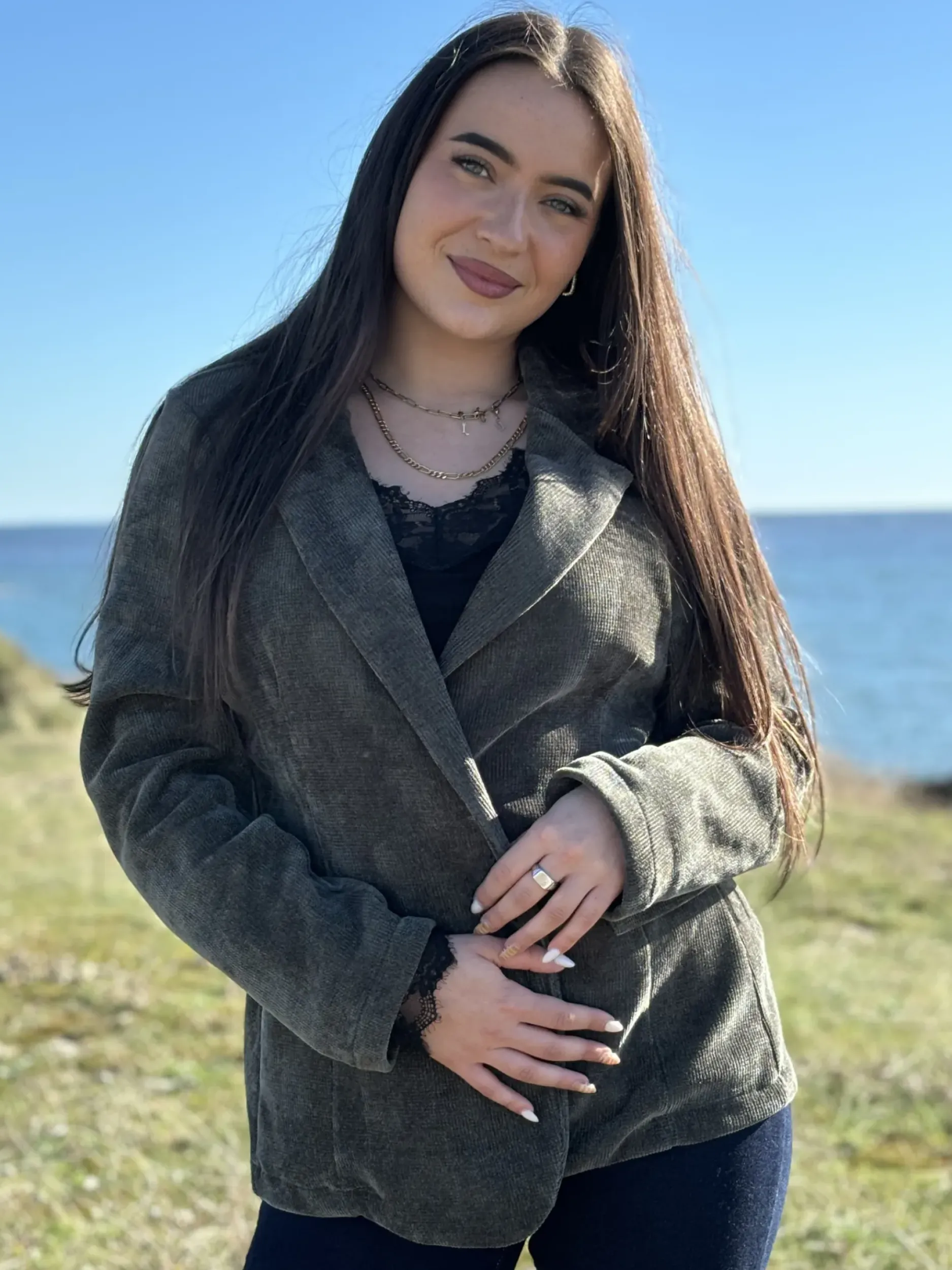 Store HippieChic Veste Katell Poches à Rabats