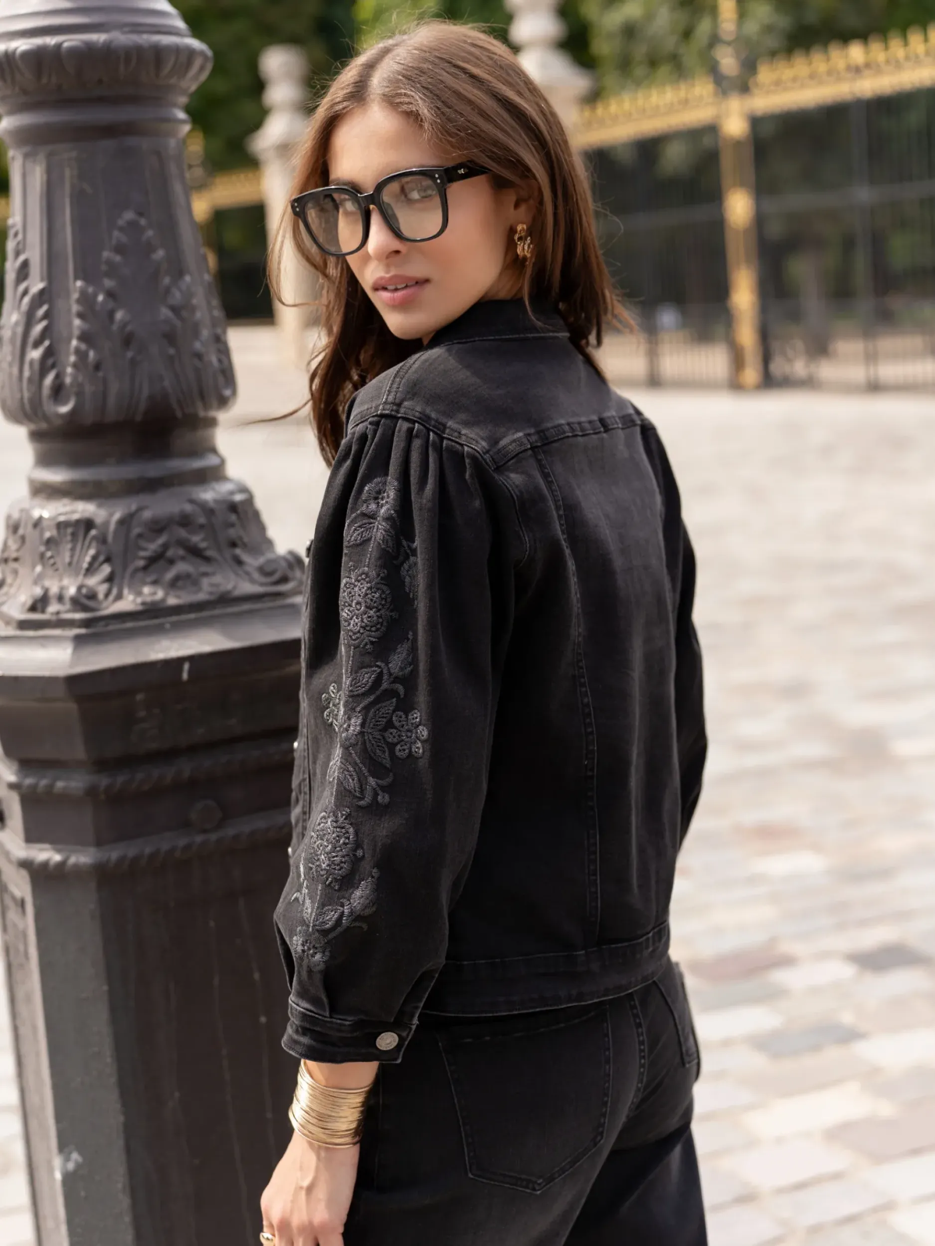 Cheap HippieChic Veste Manches Brodées