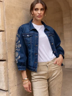 Cheap HippieChic Veste Manches Brodées