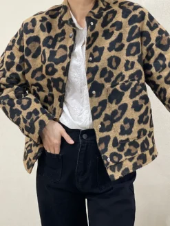 Cheap HippieChic Veste Oversize Léopard