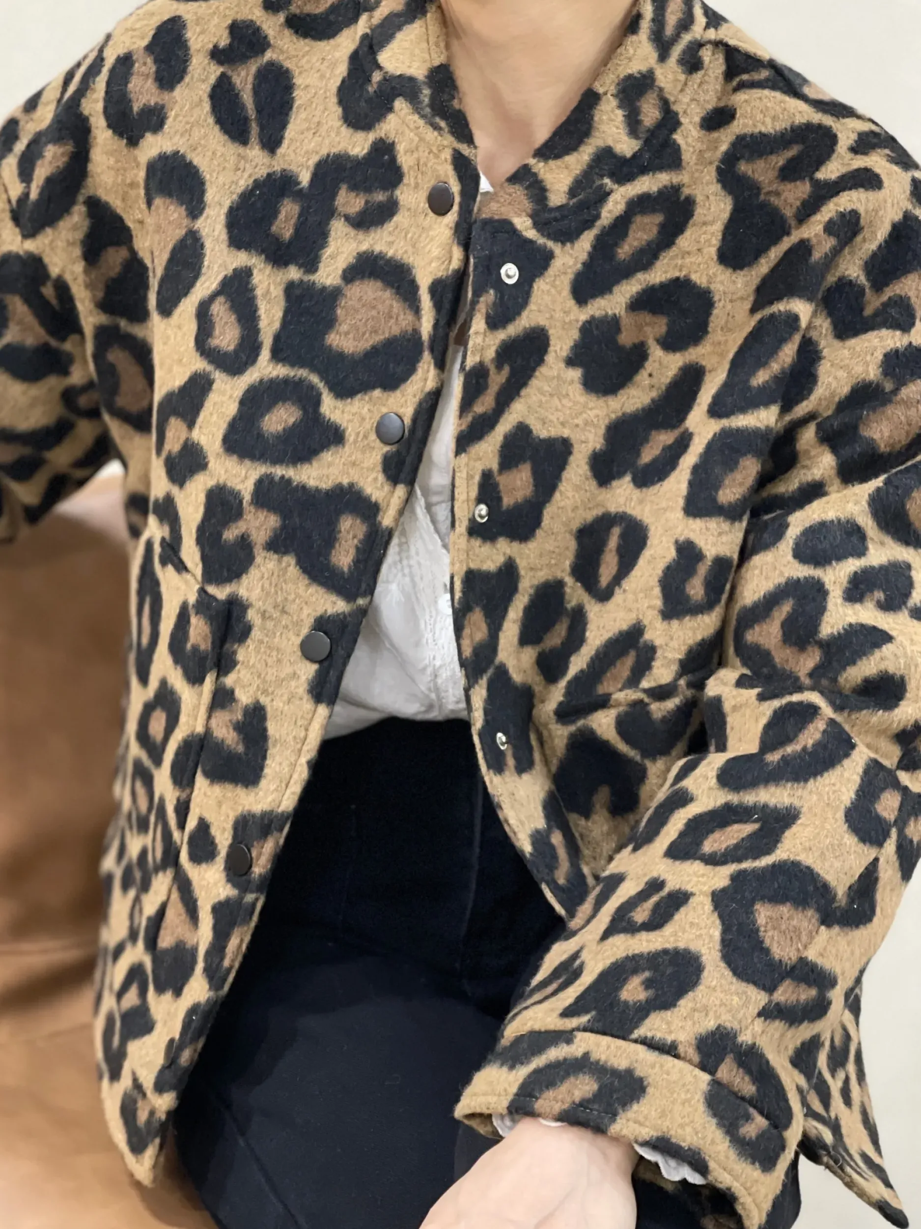 Cheap HippieChic Veste Oversize Léopard