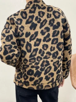 Cheap HippieChic Veste Oversize Léopard