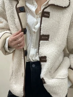 Discount HippieChic Veste Réversible Oversize Bouclettes