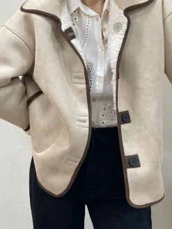 Discount HippieChic Veste Réversible Oversize Bouclettes