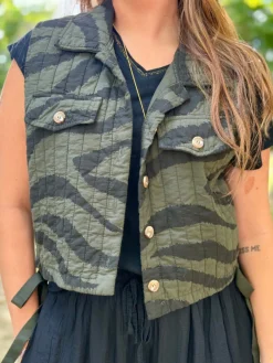 Best Sale HippieChic Veste sans Manches Animal