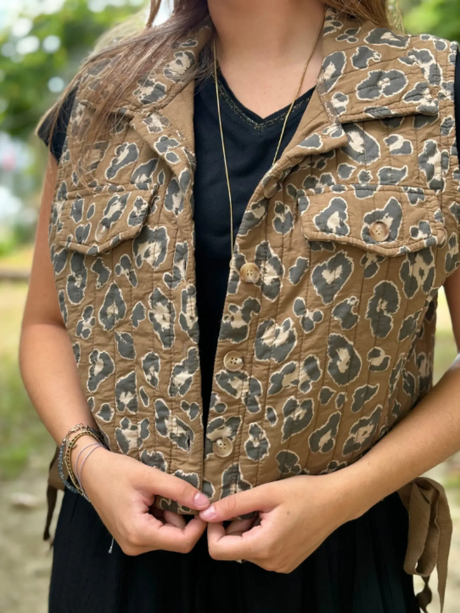 Best Sale HippieChic Veste sans Manches Animal