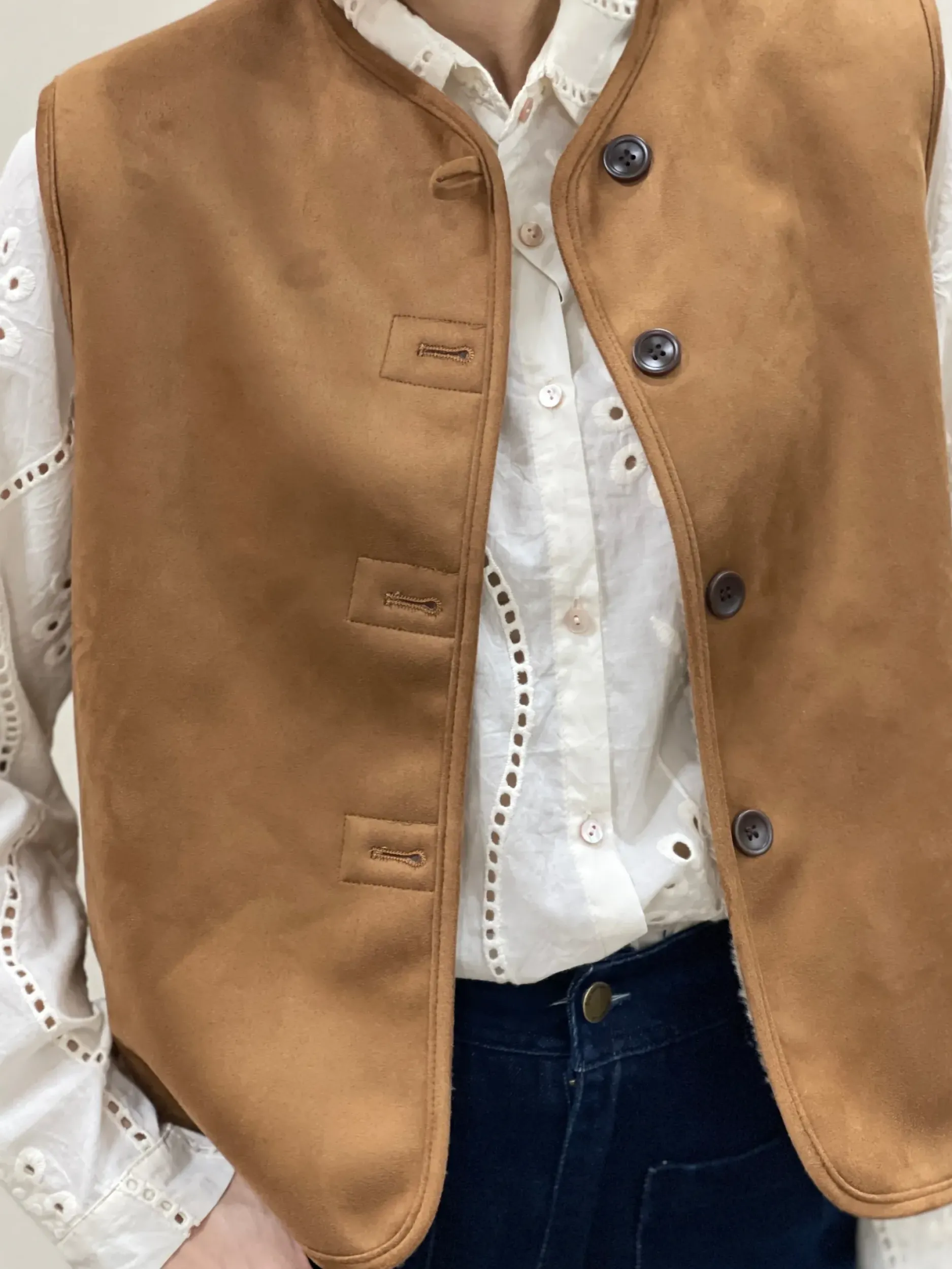 Best Sale HippieChic Veste sans Manches Réversible