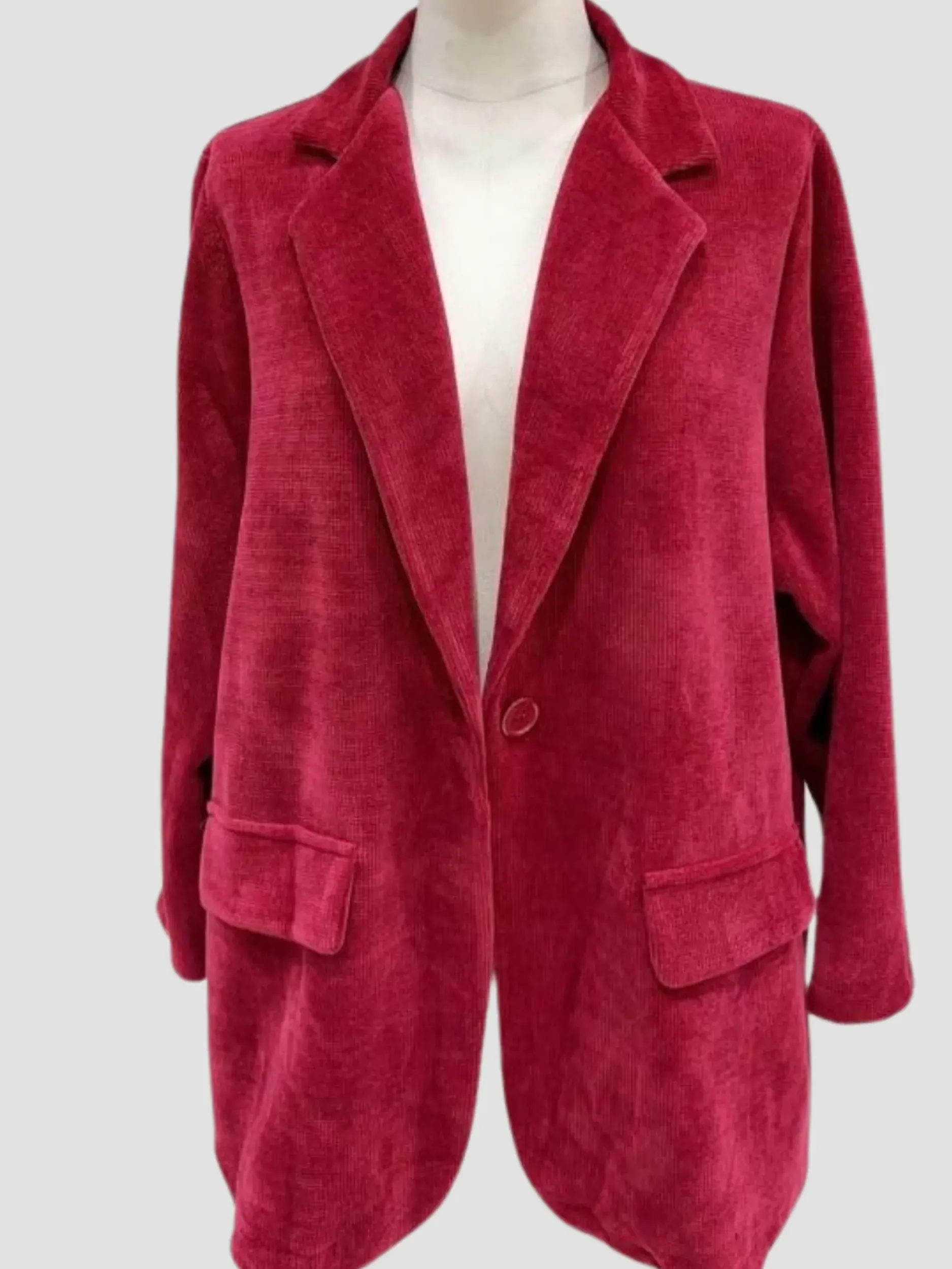 Sale HippieChic Veste Velours du 44 au 50 Beige